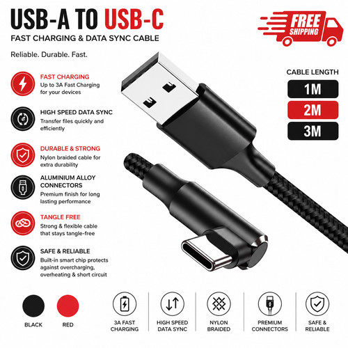 Cavo caricatore rapido usb a - cavo,