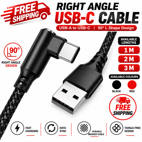 Cavo usb c 90 - usb-a, a